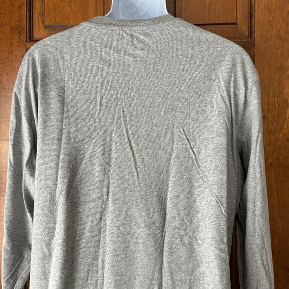 Merona Gray Henley Long Sleeve Tee XX-Large - Picture 8 of 11